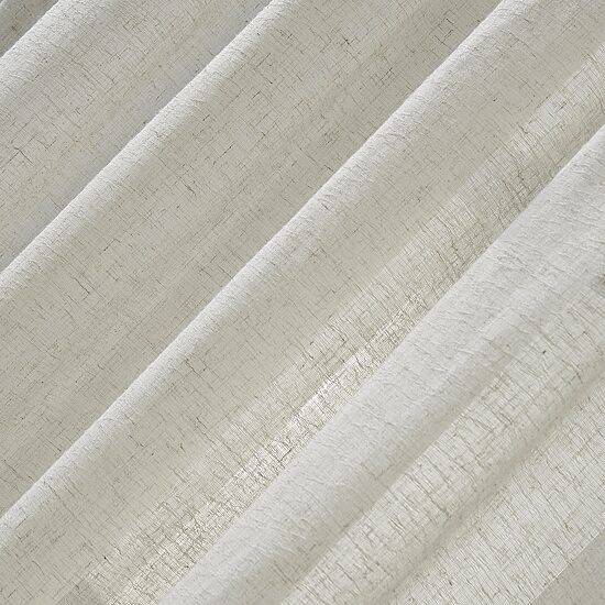 Clean Window Solid Anti-Dust Rod Pocket Sheer Single Curtain Panel