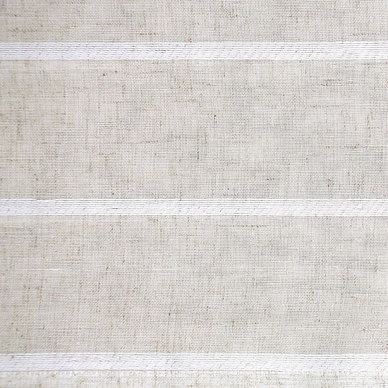 Clean Window Twill Stripe Anti-Dust Rod Pocket Sheer Single Curtain Panel