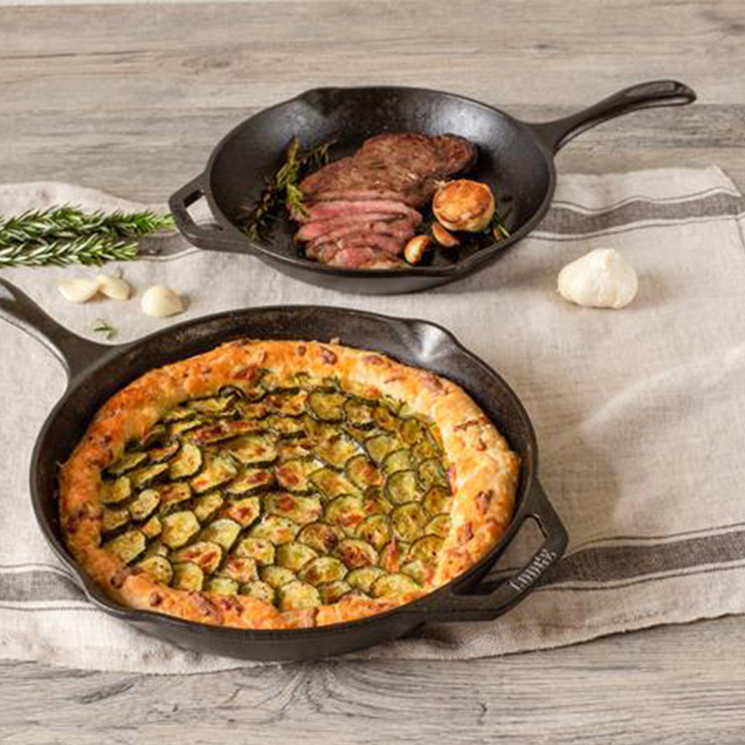 Lodge Cookware Chef Collection 2-pc. Cast Iron Skillet
