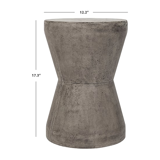 Safavieh Torre Patio Collection Concrete Side Table