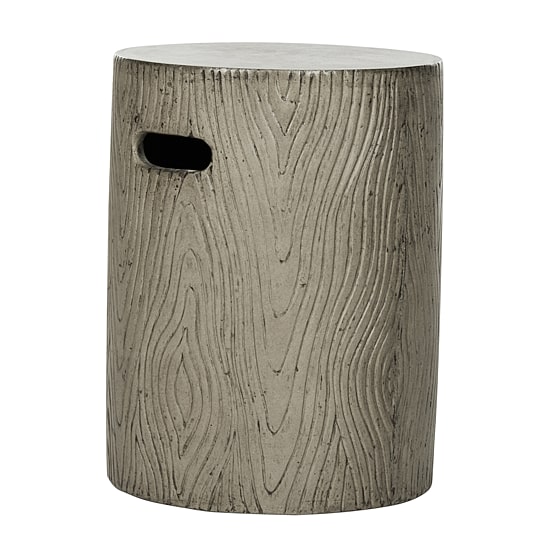 Safavieh Trunk Patio Collection Concrete Side Table