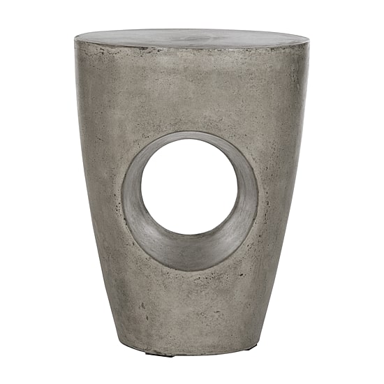 Safavieh Aishi Patio Collection Concrete Side Table