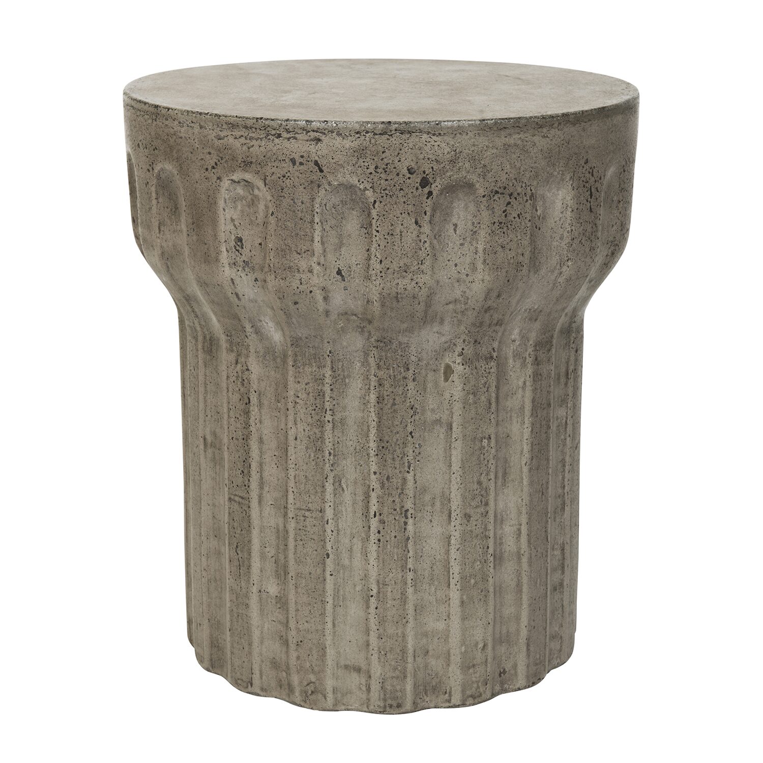 Safavieh Vesta Patio Collection Weather Resistant Concrete Side Table