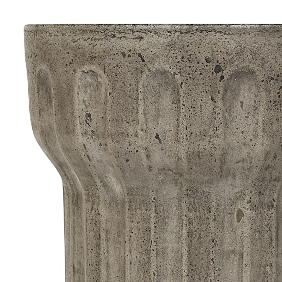 Safavieh Vesta Patio Collection Weather Resistant Concrete Side Table