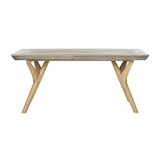 Safavieh Pacey Patio Collection Weather Resistant Concrete Coffee Table