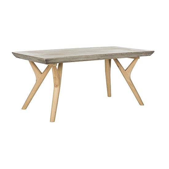 Safavieh Pacey Patio Collection Weather Resistant Concrete Coffee Table