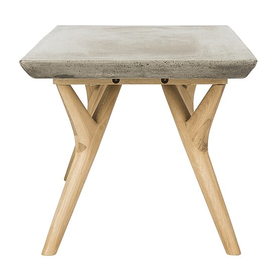 Safavieh Pacey Patio Collection Weather Resistant Concrete Coffee Table