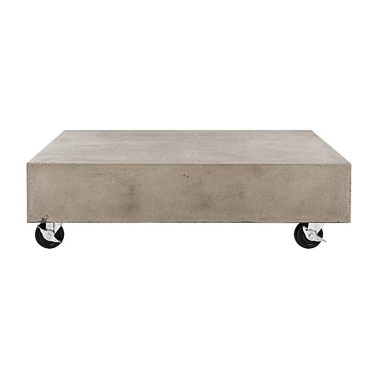 Safavieh Gargon Patio Collection Weather Resistant Concrete Coffee Table