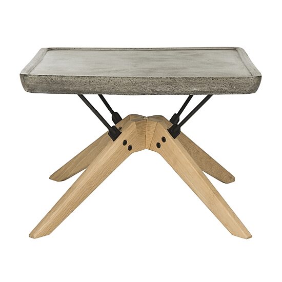 Safavieh Delartin Patio Collection Weather Resistant Concrete Coffee Table
