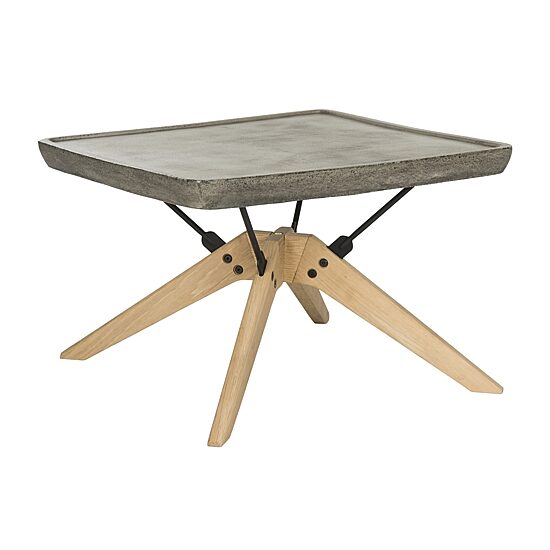 Safavieh Delartin Patio Collection Weather Resistant Concrete Coffee Table