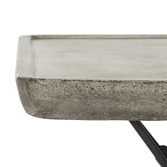 Safavieh Delartin Patio Collection Weather Resistant Concrete Coffee Table