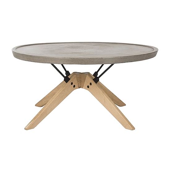 Safavieh Bryson Patio Collection Weather Resistant Concrete Coffee Table