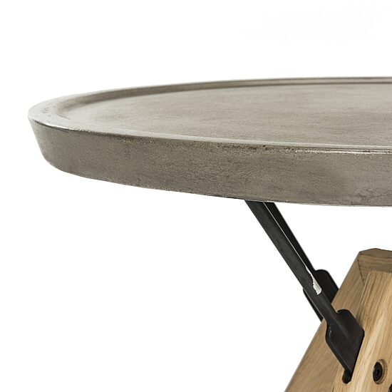Safavieh Farmond Patio Collection Weather Resistant Concrete Side Table