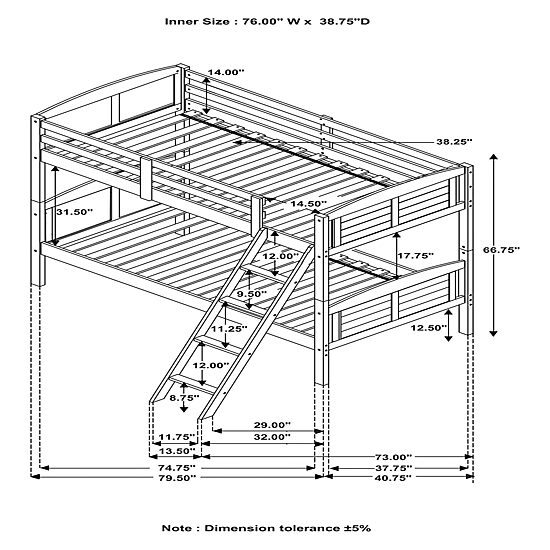 Flynn Kid's Bunk Bed