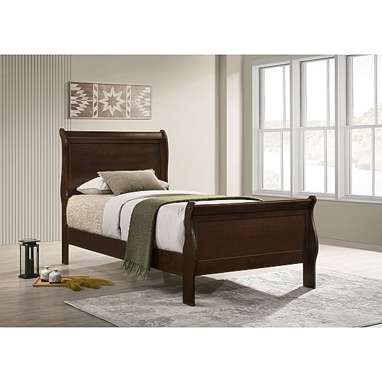 Louis Philippe Rectangle Bed