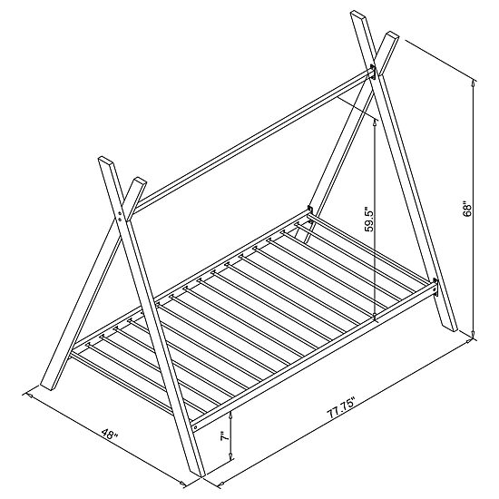 Fultonville Rectangle Bed