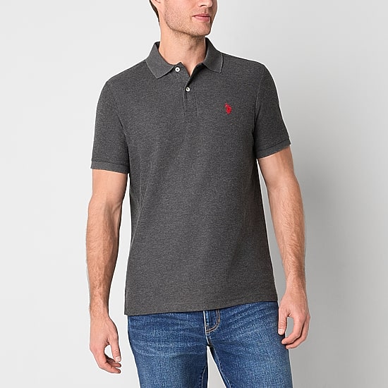 U.S. Polo Assn. Ultimate Pique Stretch Mens Classic Fit Short Sleeve Polo Shirt