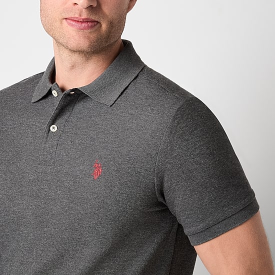 U.S. Polo Assn. Ultimate Pique Stretch Mens Classic Fit Short Sleeve Polo Shirt