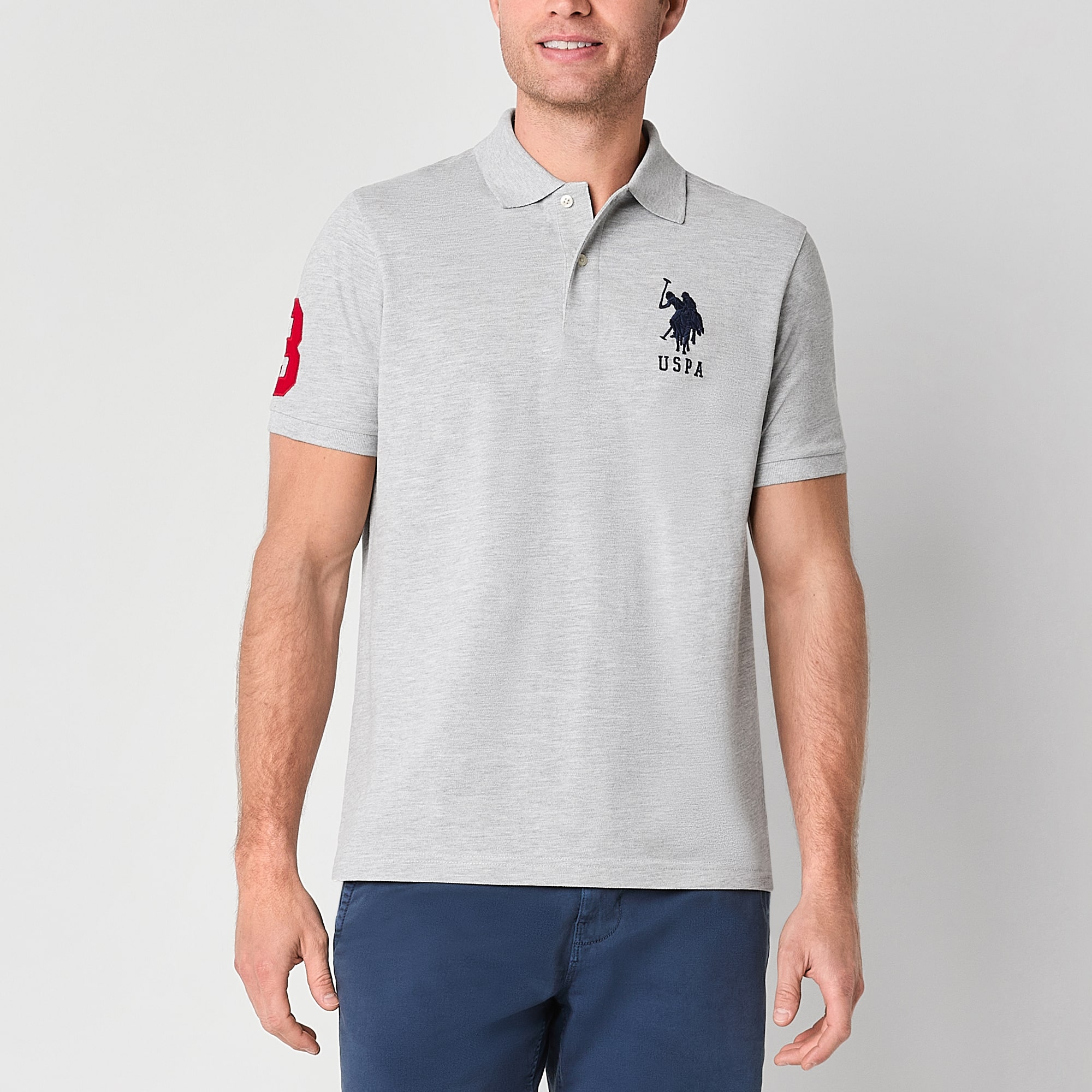 U.S. Polo Assn. Big Pony Pique Mens Regular Fit Short Sleeve Shirt