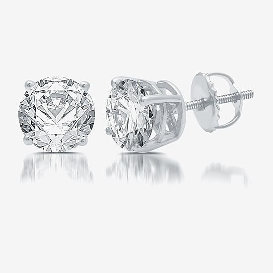 Ever Star (G / SI1-SI2) 2 CT. T.W. Lab-Grown Diamond 10K or 14K Gold Round Stud Earrings