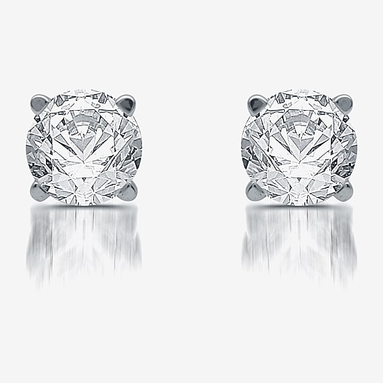 Ever Star 1/2 CT. T.W. Lab-Grown (G / SI1-SI2) Diamond 10K or 14K Gold Round Stud Earrings