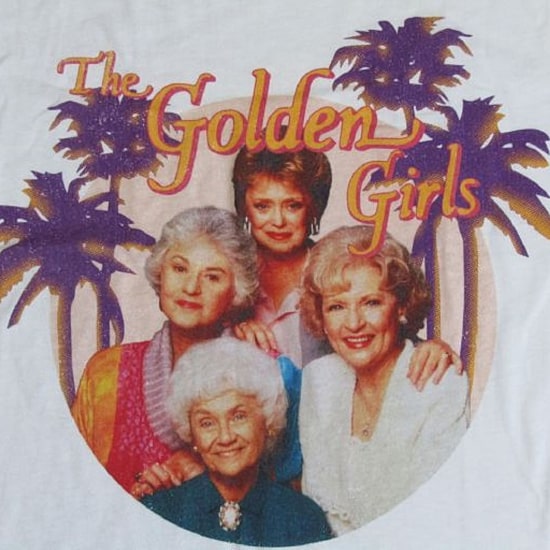 Golden Girls Cropped Tee Womens Juniors Crew Neck Short Sleeve Loose Fit Graphic T-Shirt