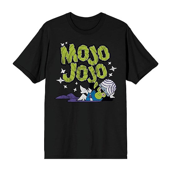 Mojo Jojo Tee Womens Juniors Crew Neck Short Sleeve Loose Fit Powerpuff Girls Graphic T-Shirt