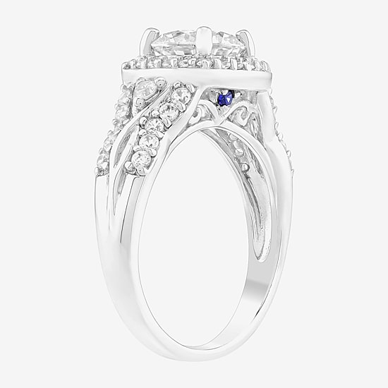 DiamonArt® Womens 2 CT. T.W. White Cubic Zirconia Sterling Silver Bridal Set