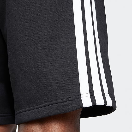 adidas Fleece Mens 9" Mid Rise Workout Shorts