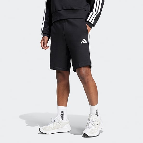 adidas Fleece Mens 9" Mid Rise Workout Shorts