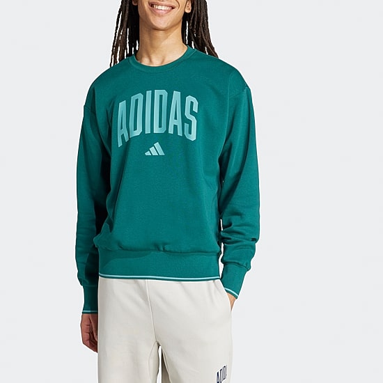 adidas Mens Crew Neck Long Sleeve Sweatshirt