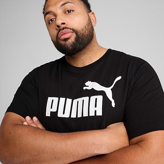 PUMA Mens Crew Neck Short Sleeve Regular Fit Big and Tall Graphic T-Shirt