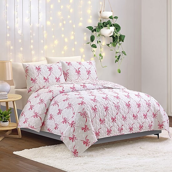 Modern Heirloom Abigail Bow Reversible Quilt Set