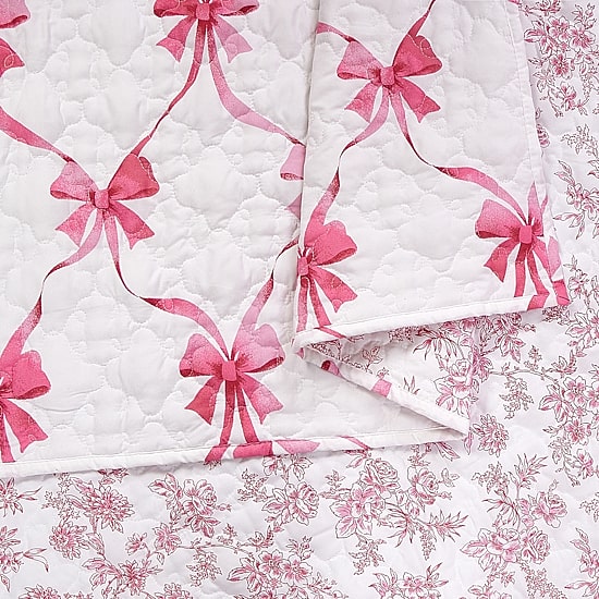 Modern Heirloom Abigail Bow Reversible Quilt Set