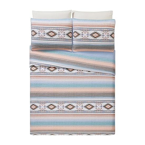 Modern Heirloom Sunset Canyon Reversible Quilt Set