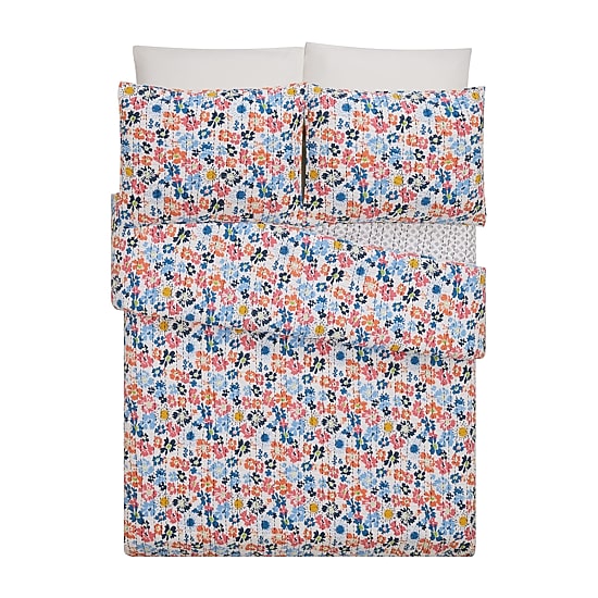 Modern Heirloom Blossom Reversible Quilt Set