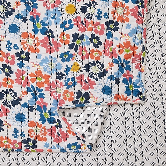 Modern Heirloom Blossom Reversible Quilt Set