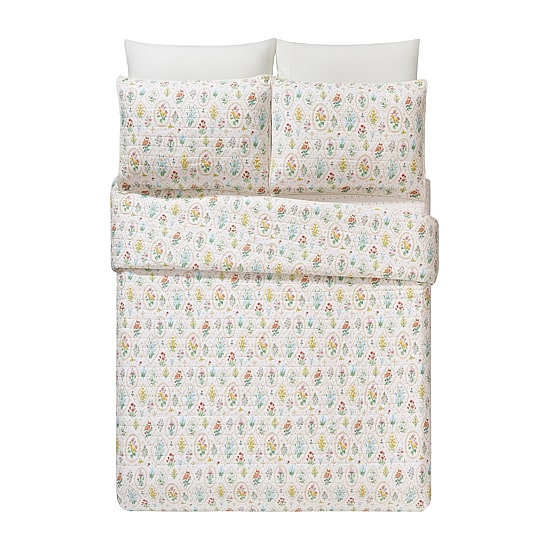 Makers Collective Floral Wallpaper Reversible Quilt Set
