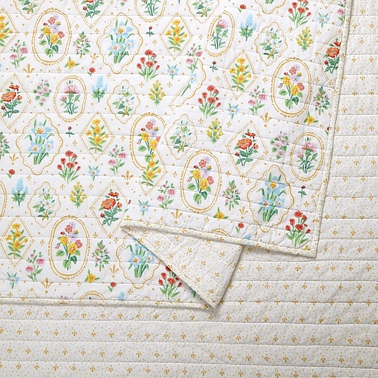 Makers Collective Floral Wallpaper Reversible Quilt Set