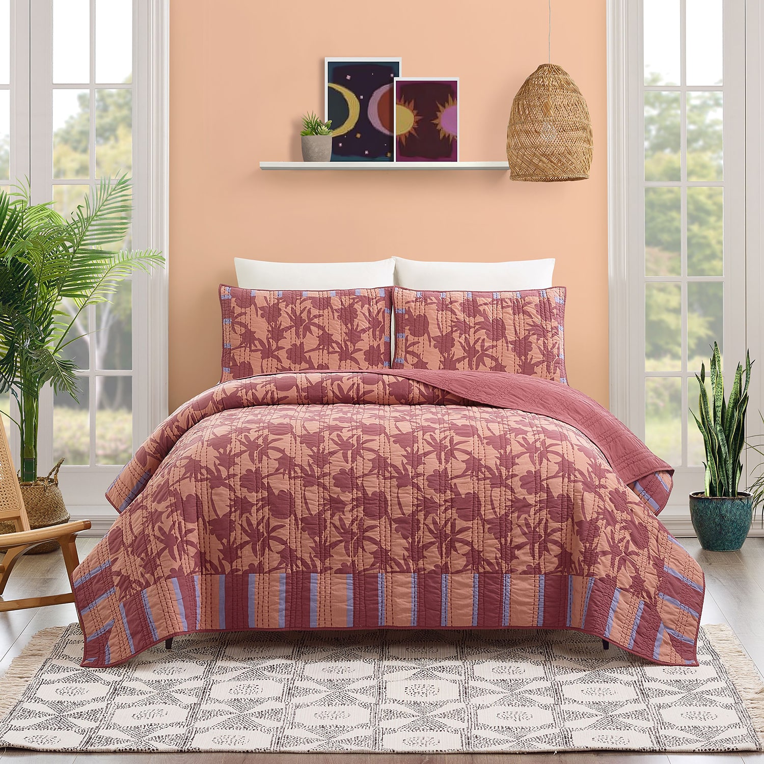 JUNGALOW by Justina Blakeney Natalia 3-pc. Reversible Quilt Set