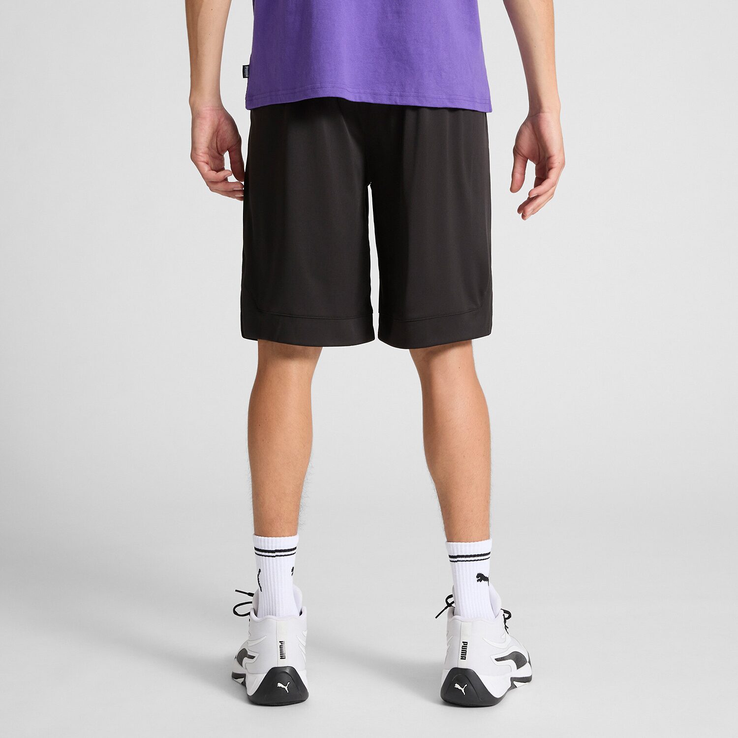 PUMA Mens Mid Rise 10" Basketball Short