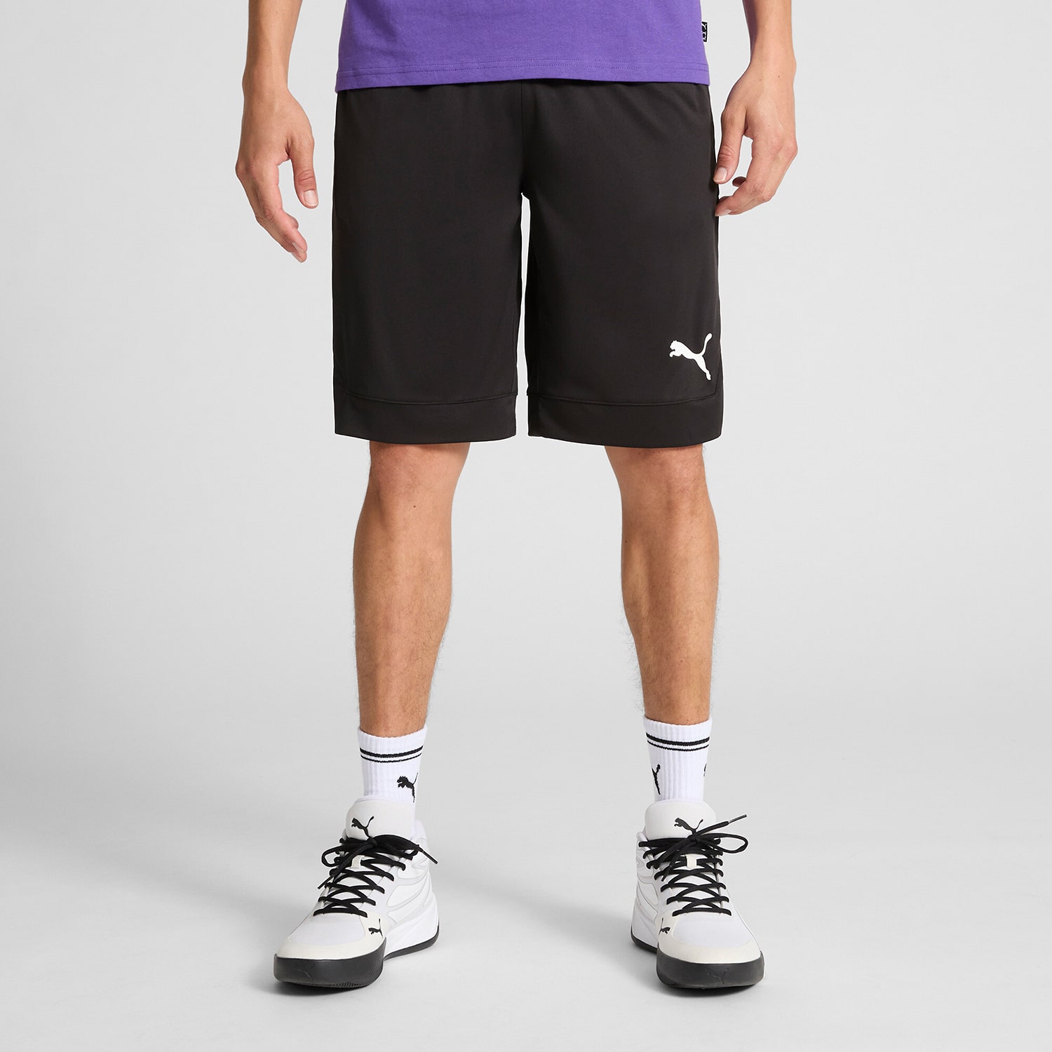 PUMA Mens Mid Rise 10" Basketball Short