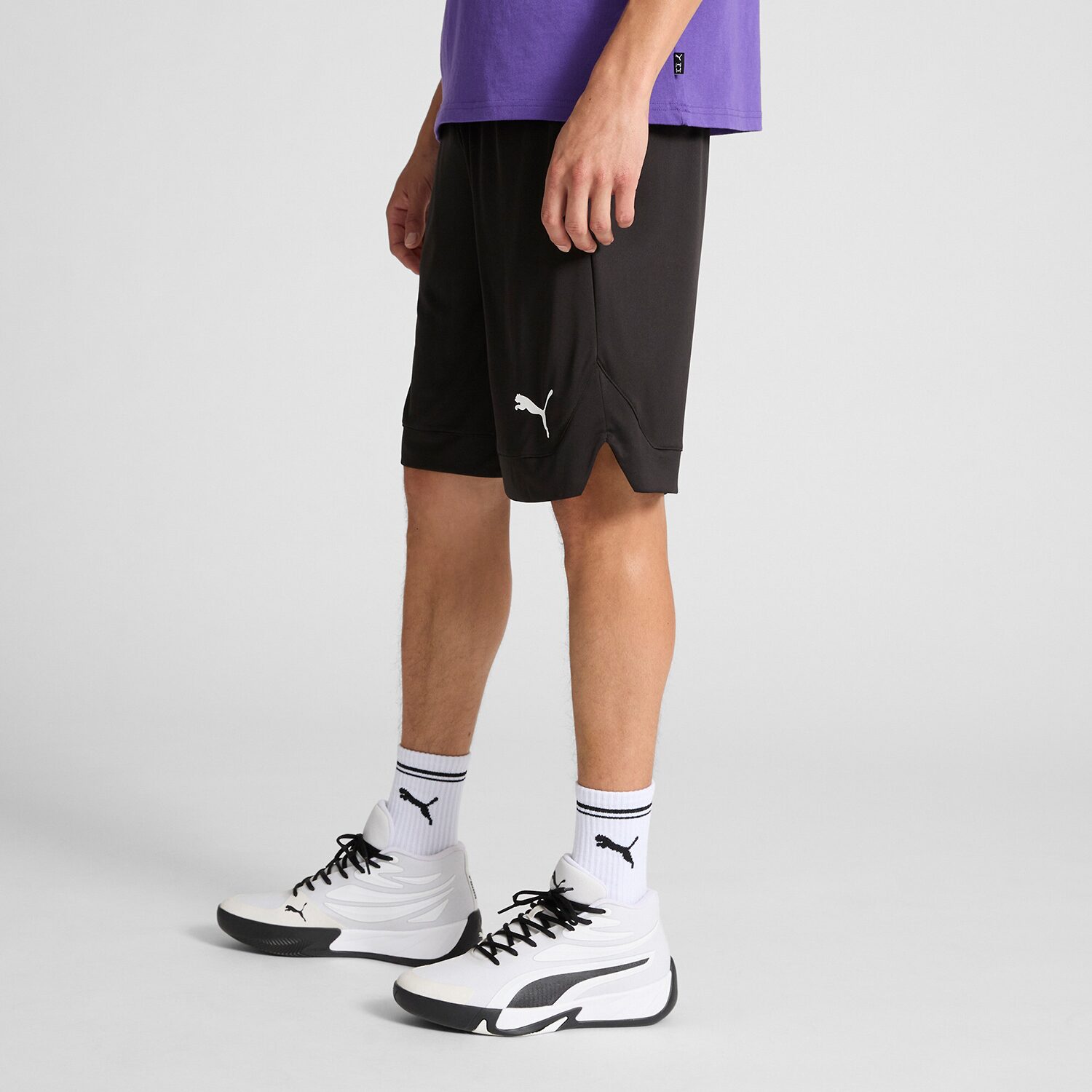 PUMA Mens Mid Rise 10" Basketball Short