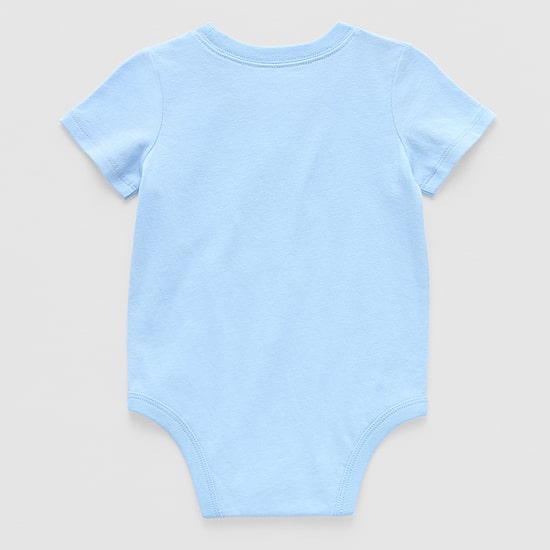 Okie Dokie Baby Boys Crew Neck Short Sleeve Bodysuit