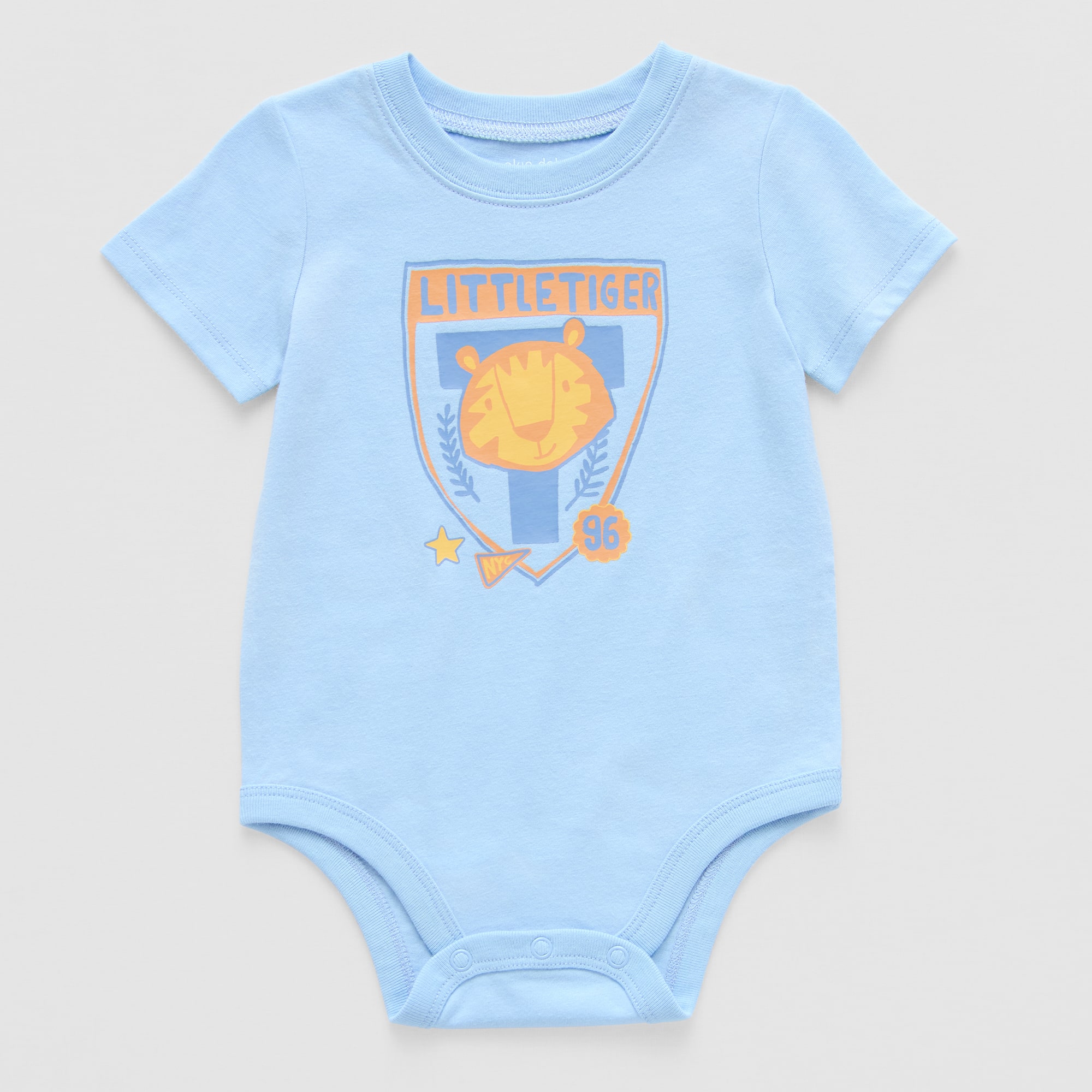 Okie Dokie Baby Boys Crew Neck Short Sleeve Bodysuit