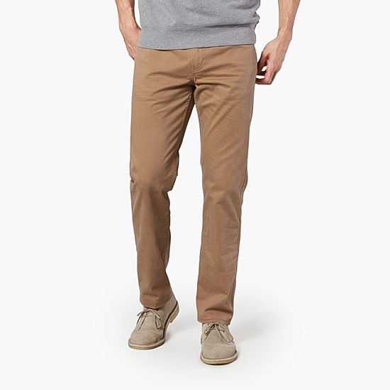 Dockers Jean Cut Khaki All Seasons Tech Mens Comfort Waistband Straight Fit Flat Front Pant
