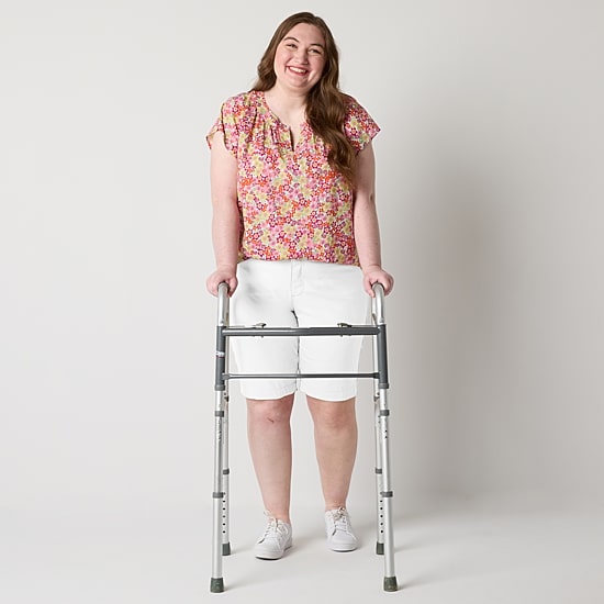 St. John's Bay Womens 11" Plus Easy-on + Easy-off Bermuda Short