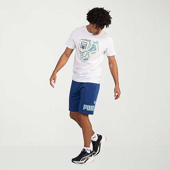 PUMA Essential Mens 10" Mid Rise Workout Shorts