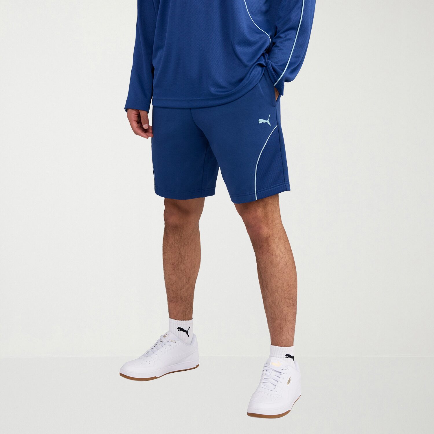 PUMA Mens 8" Mid Rise Workout Shorts
