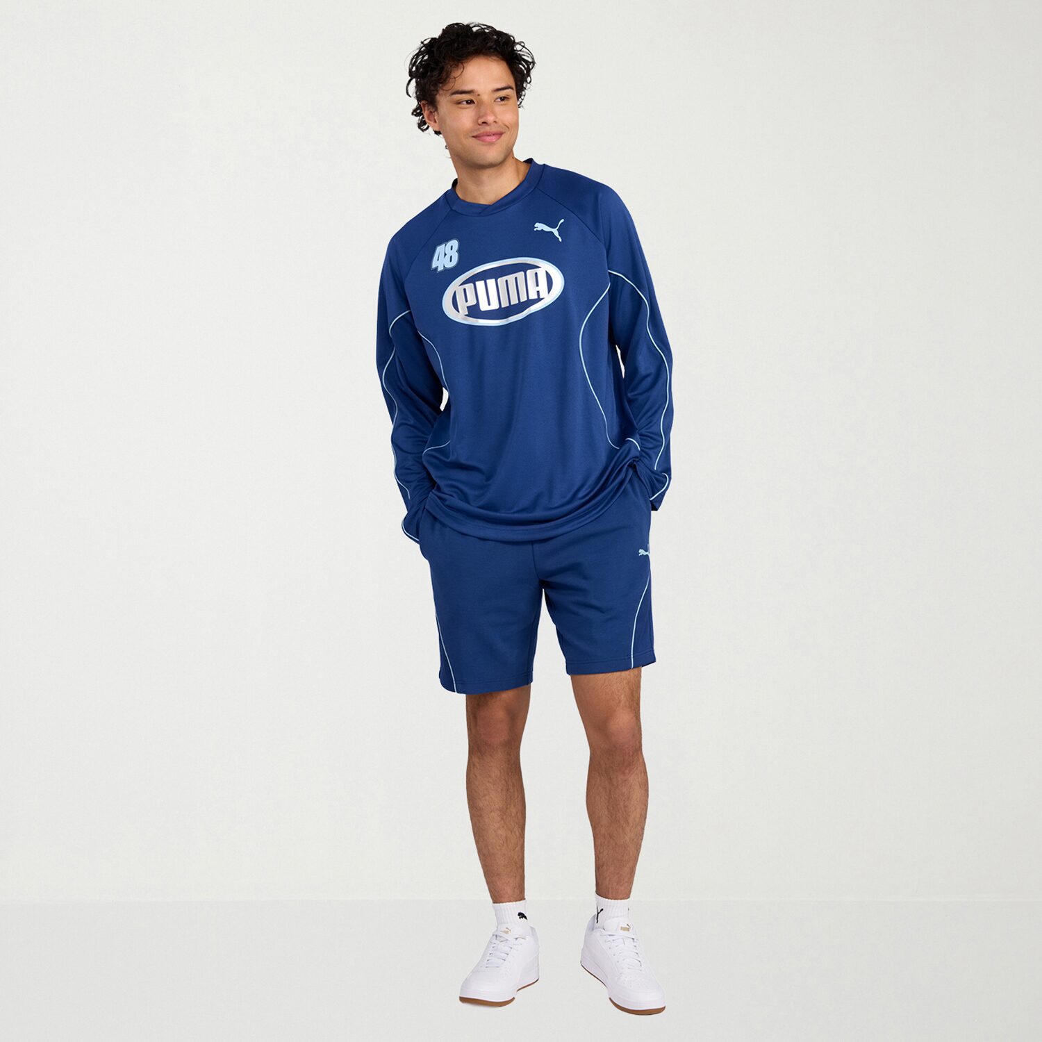 PUMA Mens 8" Mid Rise Workout Shorts